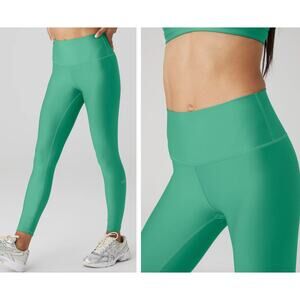 NEW Alo Yoga 7/8 Airlift Leggings High Waist Lettuce Green Women’s Size XS